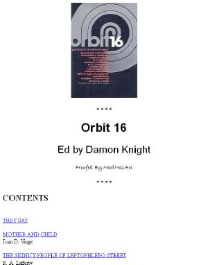 [Orbit 16] • Orbit 16